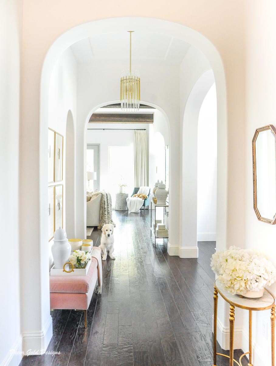 Winter Entryway Decor Gold Designs