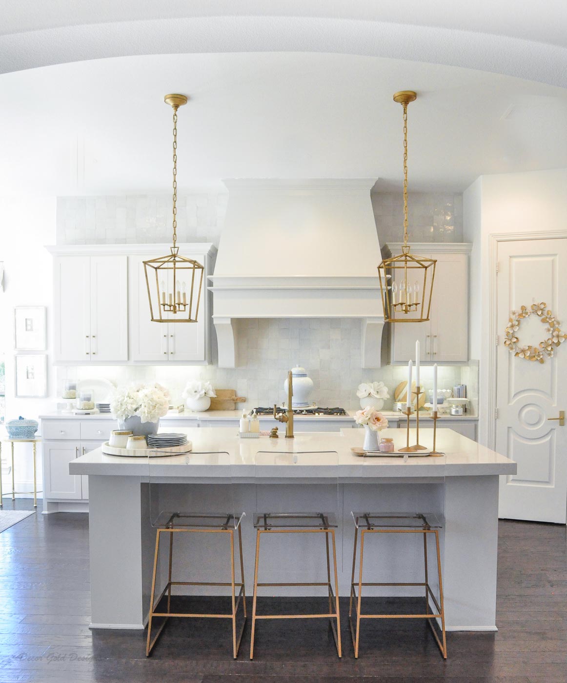 Winter Kitchen and Dining Room Decor Gold Designs