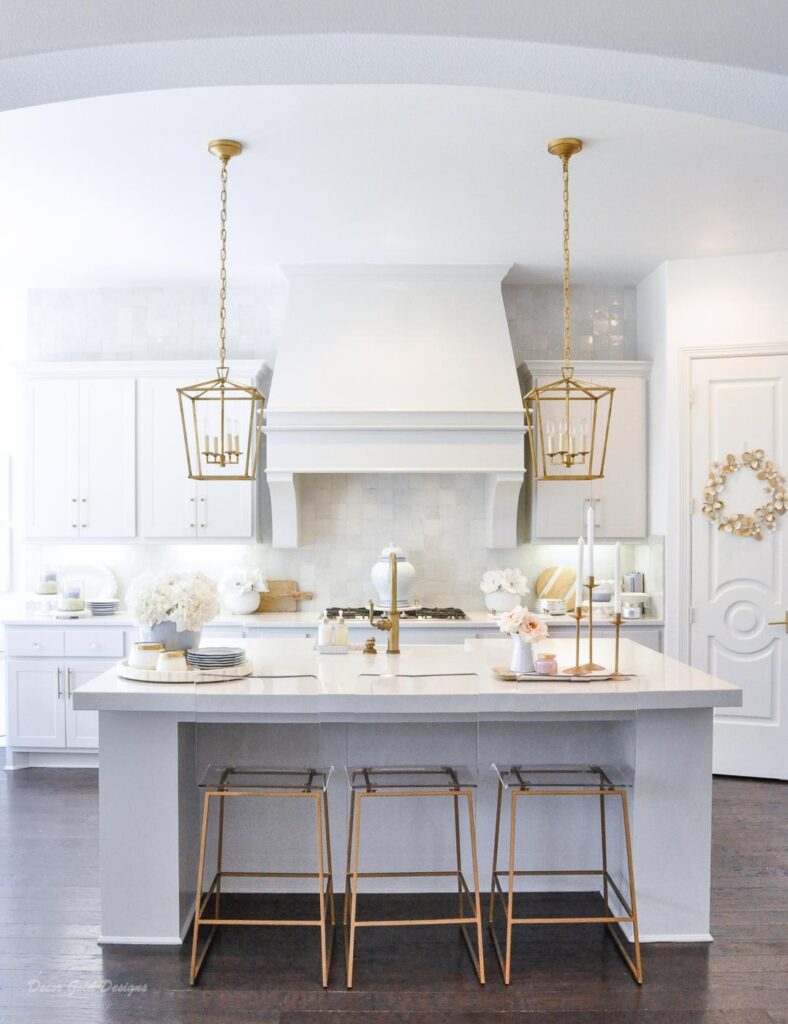 Winter Kitchen and Dining Room Decor Gold Designs