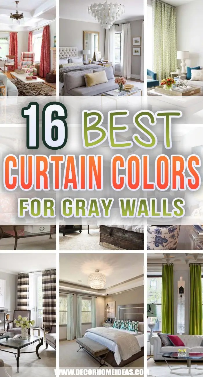 What Color Curtains Go With Gray Walls? ( Best 16 Colors )
