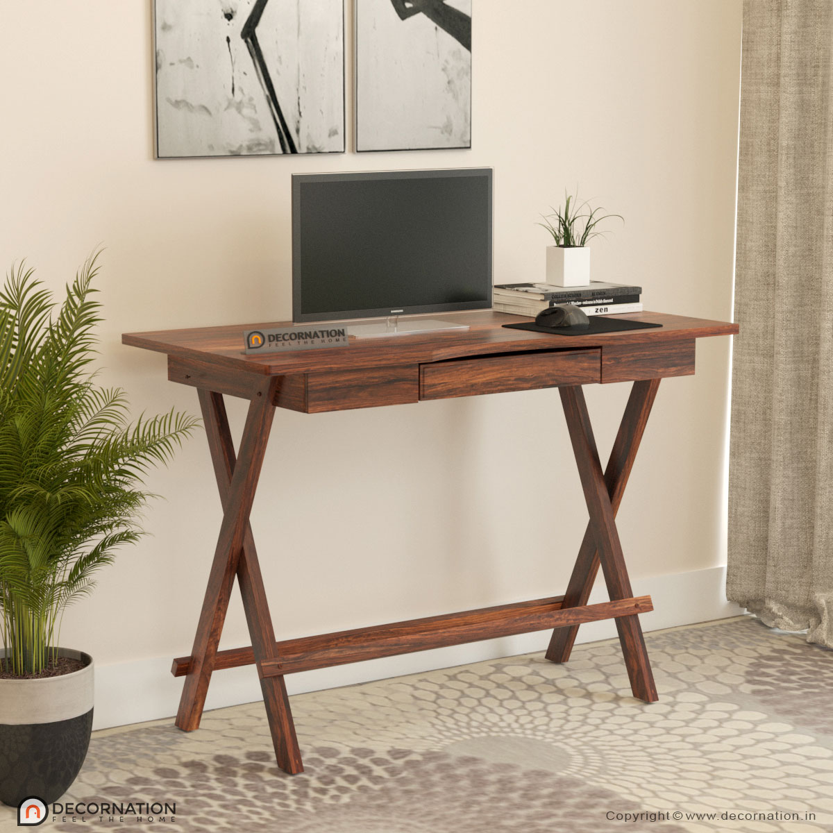 Buy Osker Solid Wood Computer Table in India Online Decornation