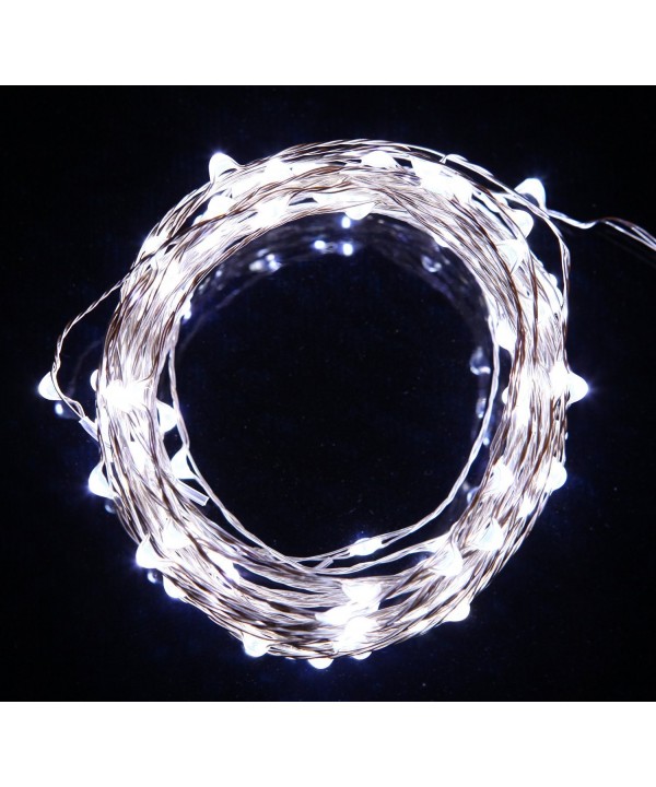 120 LED String Lights 20 Feet Pure White by MoonFlor C3129B3ZBPH
