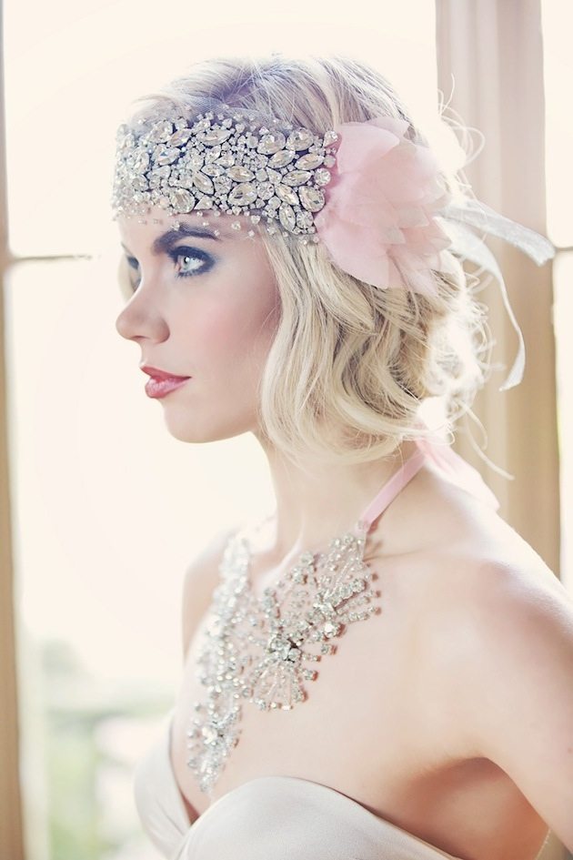 1920s Headbands Art Deco Bridal Jewelry Gibson Bespoke
