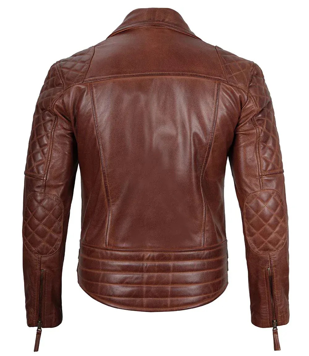 Men's Leather Motorcycle Jackets Real Leather Biker Jackets Decrum