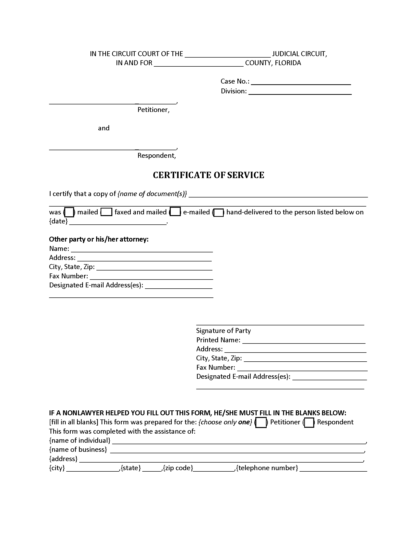 Palm Beach County Lis Pendens Form Florida