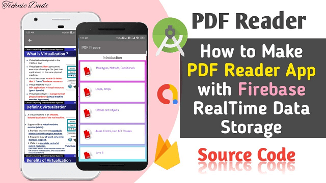 Make PDF Reader with Firebase in Android Studio Earn Money