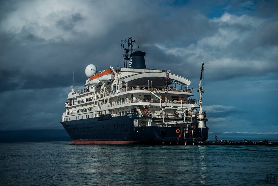 Cruise Ship MV Caledonian Sky Runs Aground Onto Raja Ampat Reef