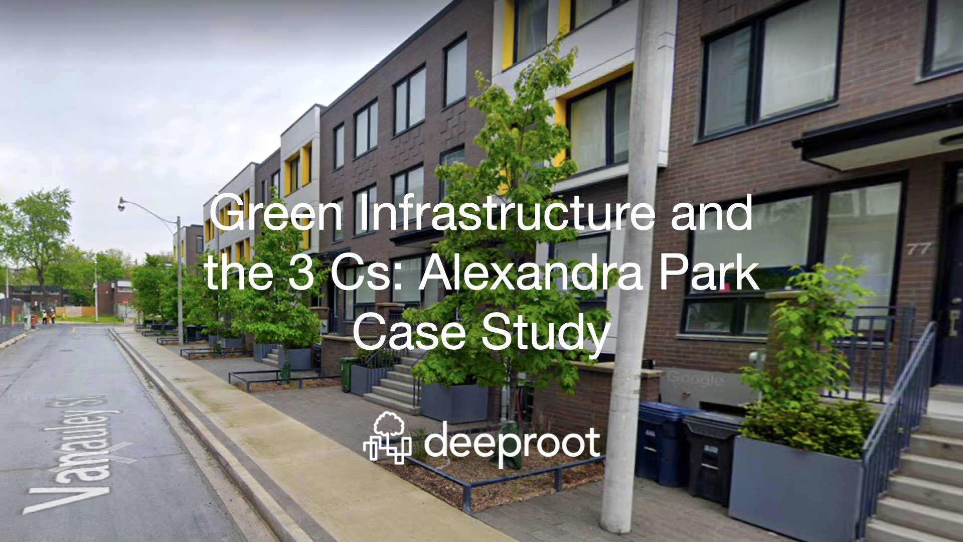 Green Infrastructure and the 3 Cs Alexandra Park Case Study DeepRoot