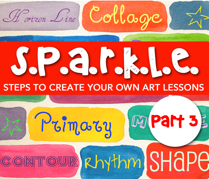 Create Your Own Art Lessons the SPARKLE way! Part III Deep Space Sparkle