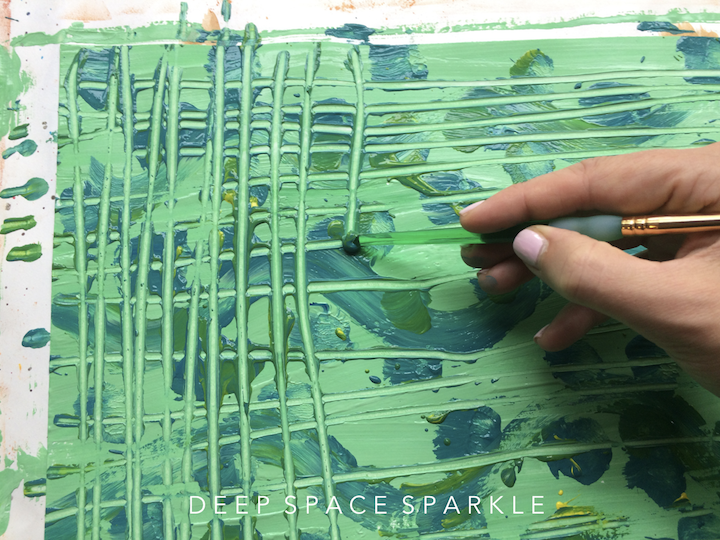 How to Make Painted Paper Deep Space Sparkle
