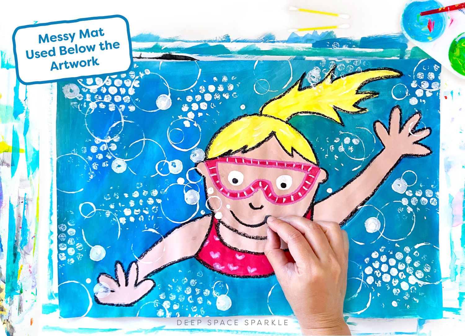 How to Make Messy Mats Deep Space Sparkle