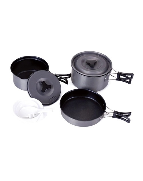 Lightweight NonStick Camping Cookware Set For Outdoor Picnic Deermaple