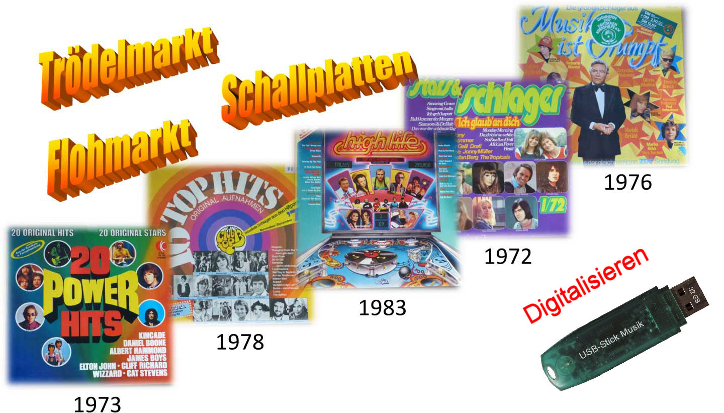 Flohmarktware an Schallplatten Digitalisieren Meine