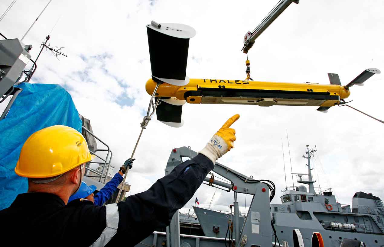 Thales Towed Synthetic Aperture Sonar for mine hunting