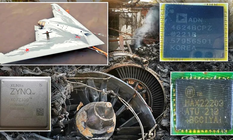 Düşürülen Rus insansız hava aracında Batı üretimi bileşenler