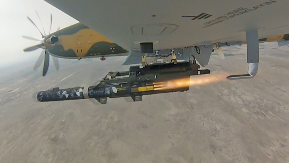 HürkuşC Light Attack Aircraft Right on Target with LUMTAS Missile