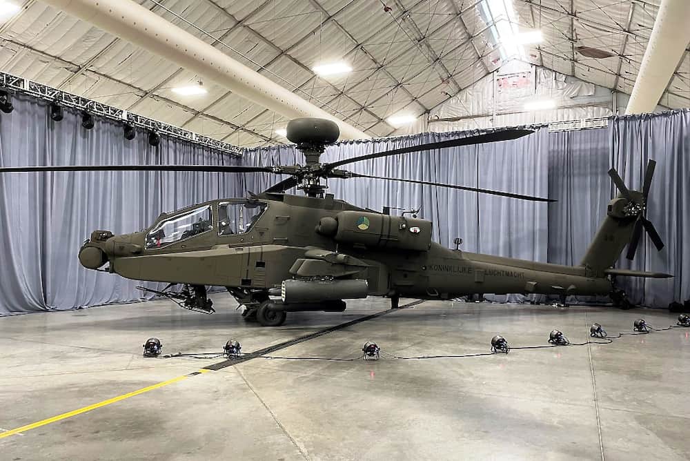 RNLAF Receives First Upgraded AH64E Apache Helicopter Defense