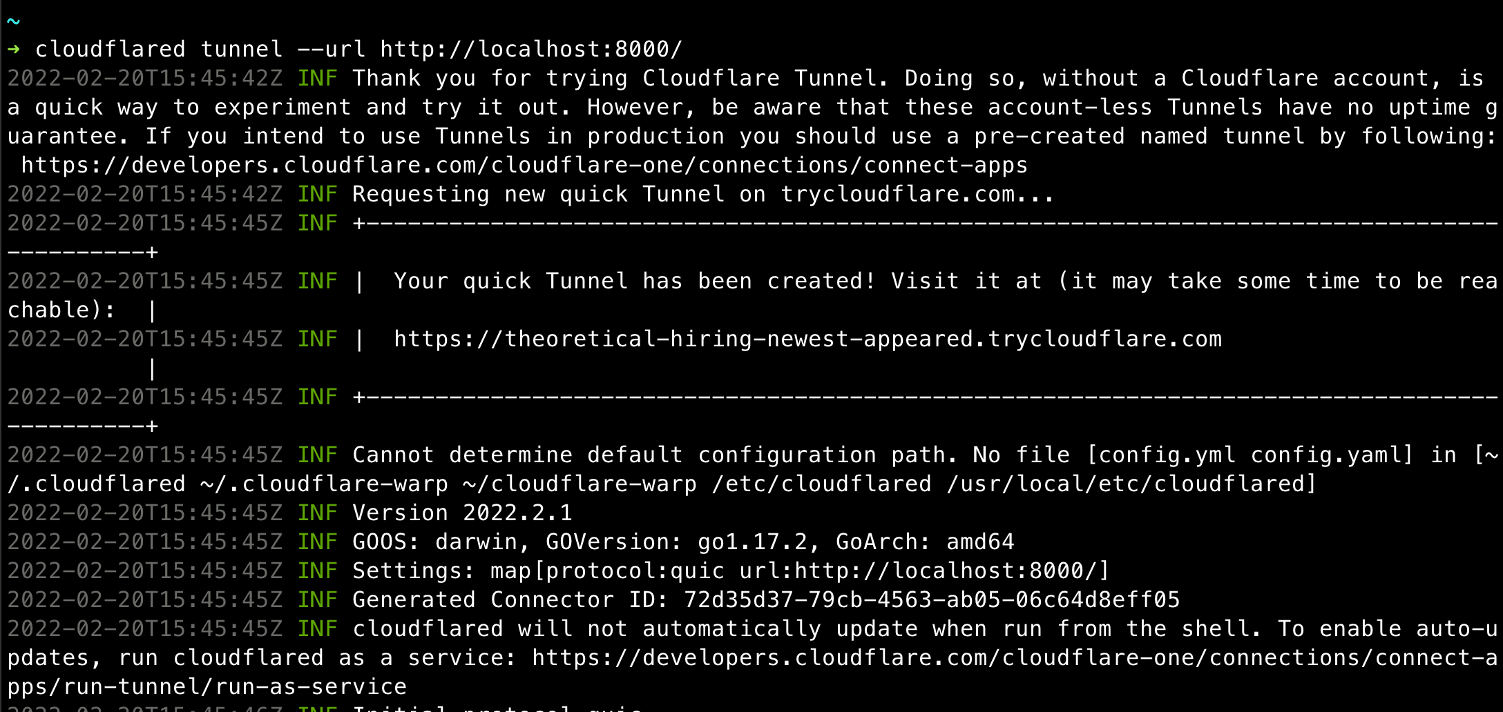 Using Cloudflare Tunnels to expose localhost to the Akash