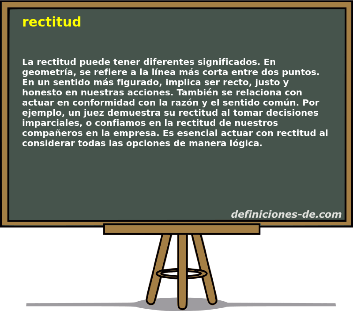 Rectitud Significado de rectitud