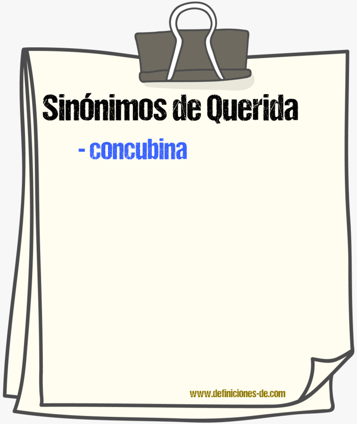 Sinónimos de «querida»