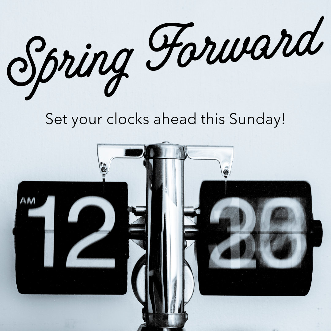 Spring Forward Time Change Graphics Defining Grace