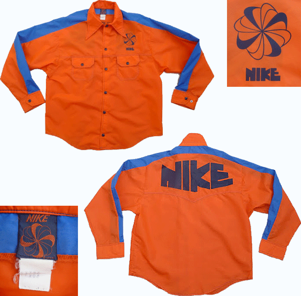 Vintage Nike Rough Cut Shirt Pinwheel Button Down