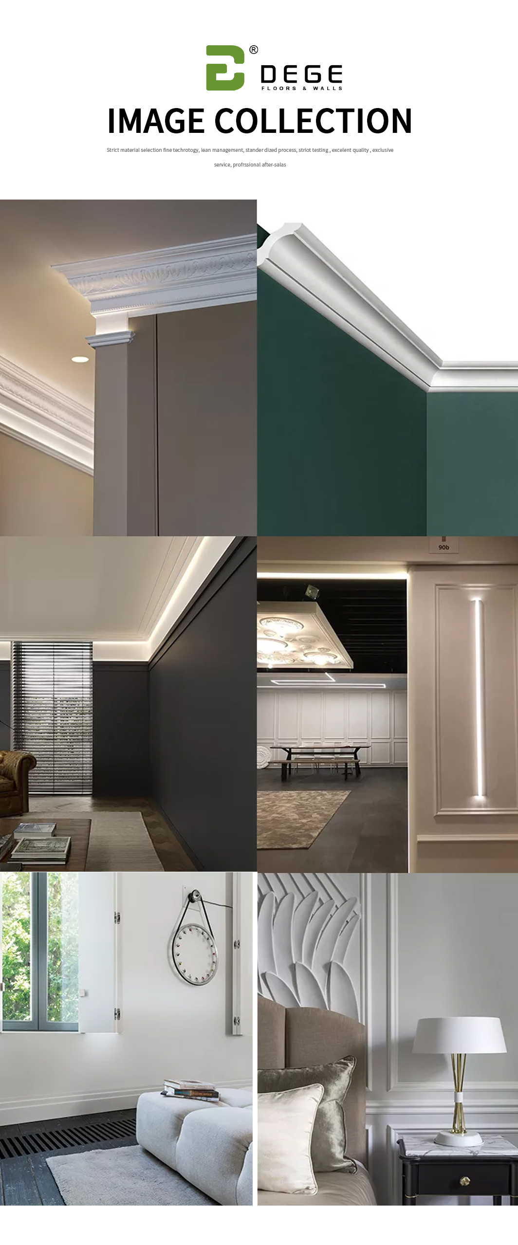 China Interior PS/Polystyrene Frame/Panel Moulding factory and