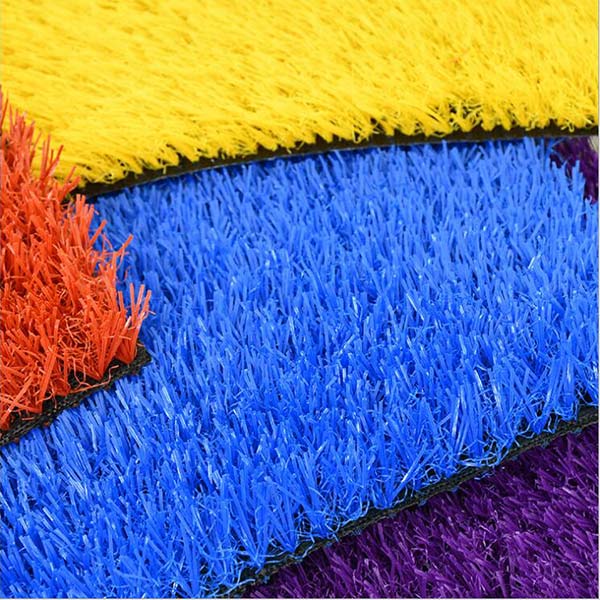 China Colorful Artificial Lawn for Playground factory and manufacturers