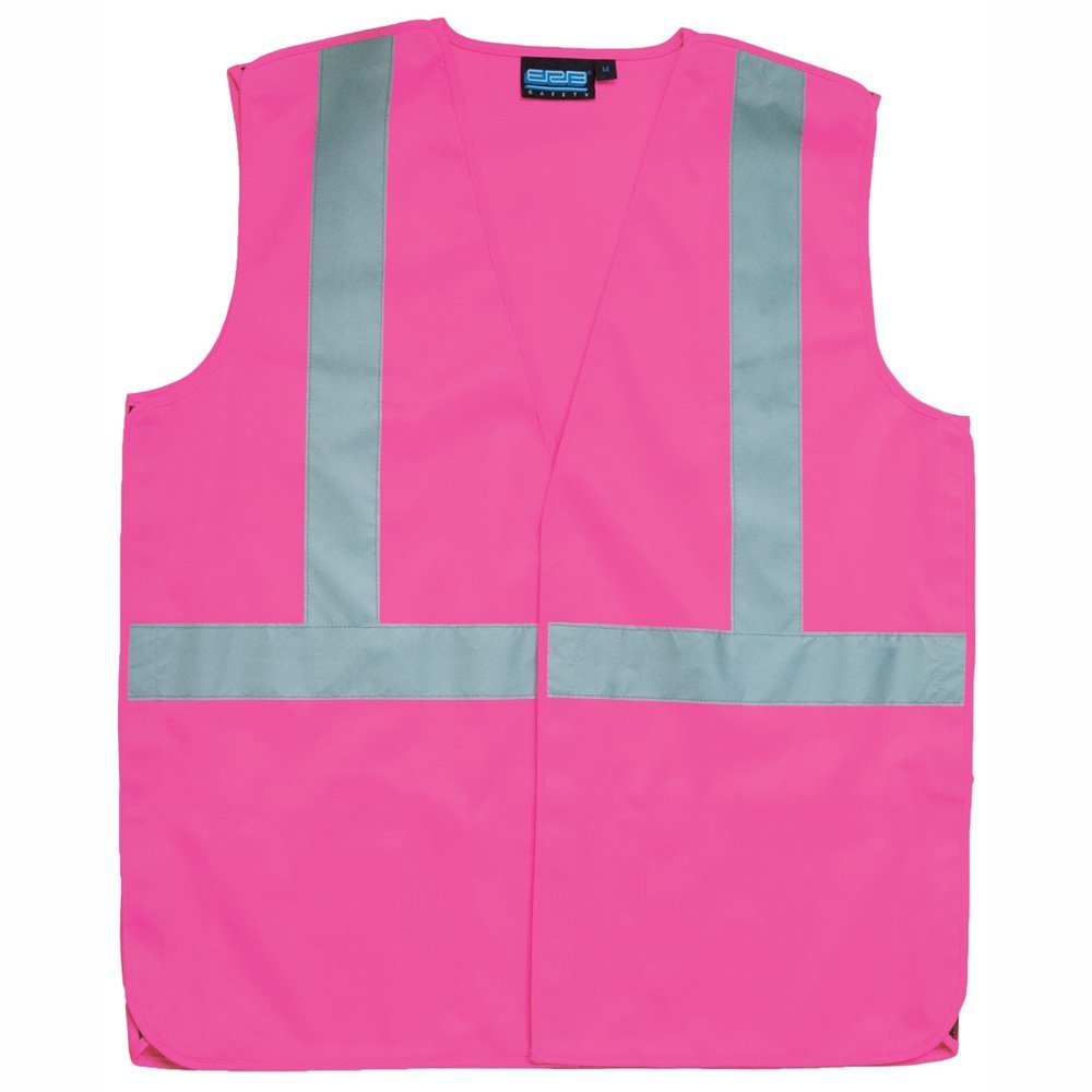 Female Fitted Hi Vis Pink Safety Vest D.E. Gemmill