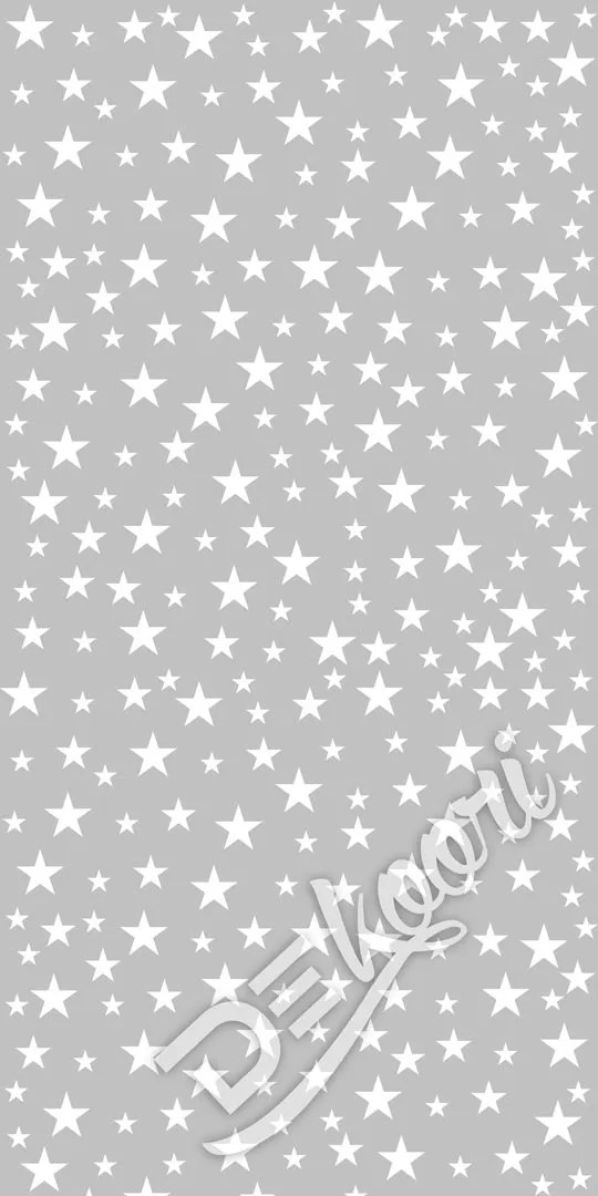 Grey wallpaper with white 468 cm stars