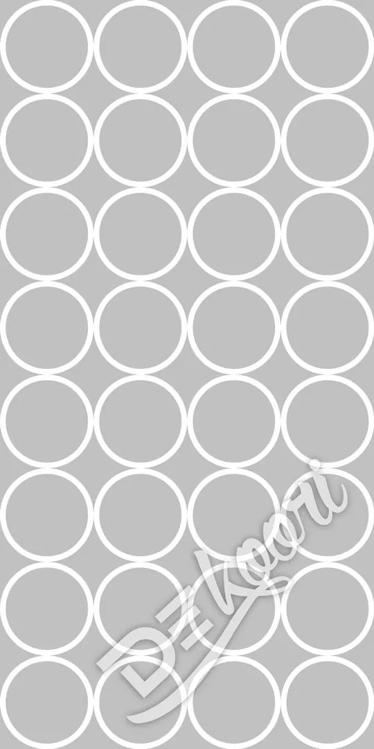 Grey wallpaper with white circles