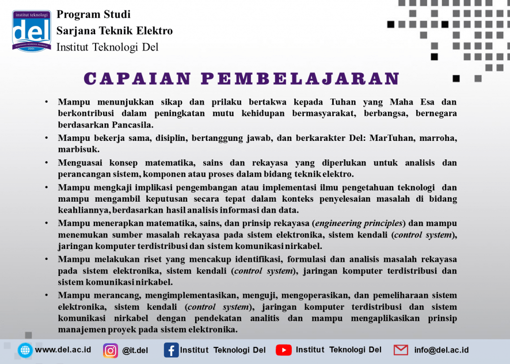 Profil Lulusan dan Capaian Pembelajaran Lulusan Sarjana Program Studi