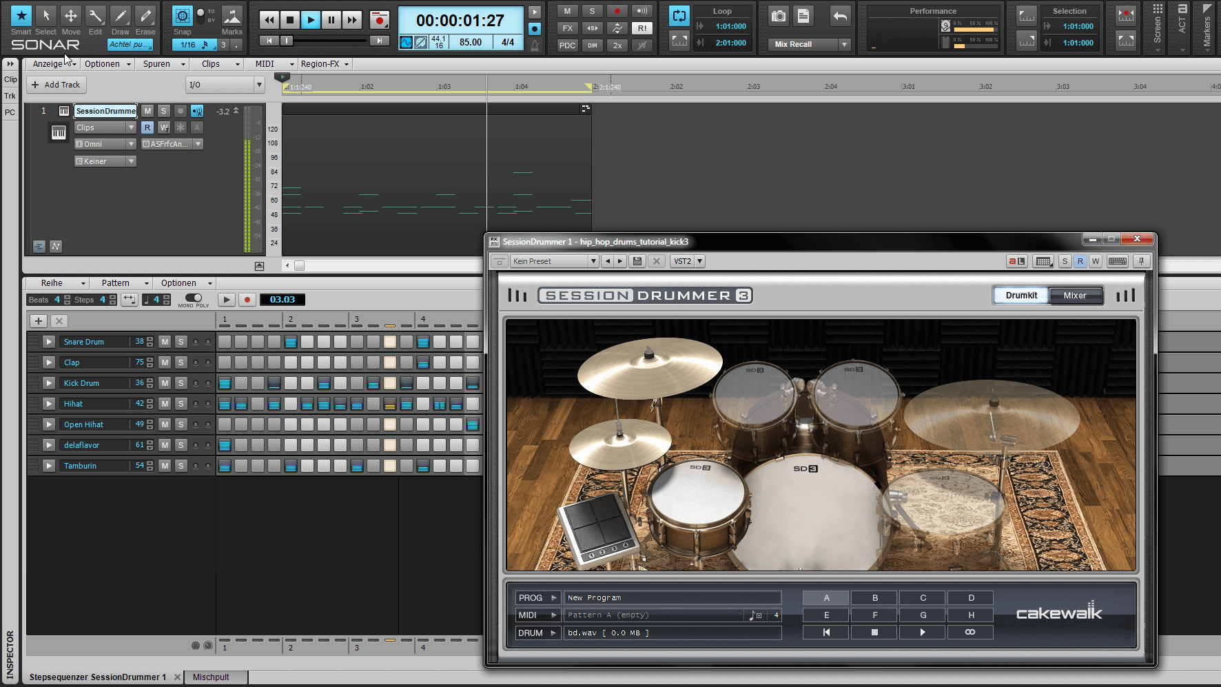 Hip Hop Drums Tutorial So erstellst Du fette Hiphop Drums ⋆ delamar.de