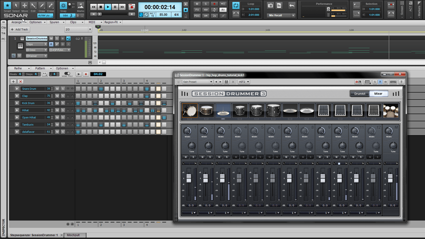 Hip Hop Drums Tutorial So erstellst Du fette Hiphop Drums ⋆ delamar.de