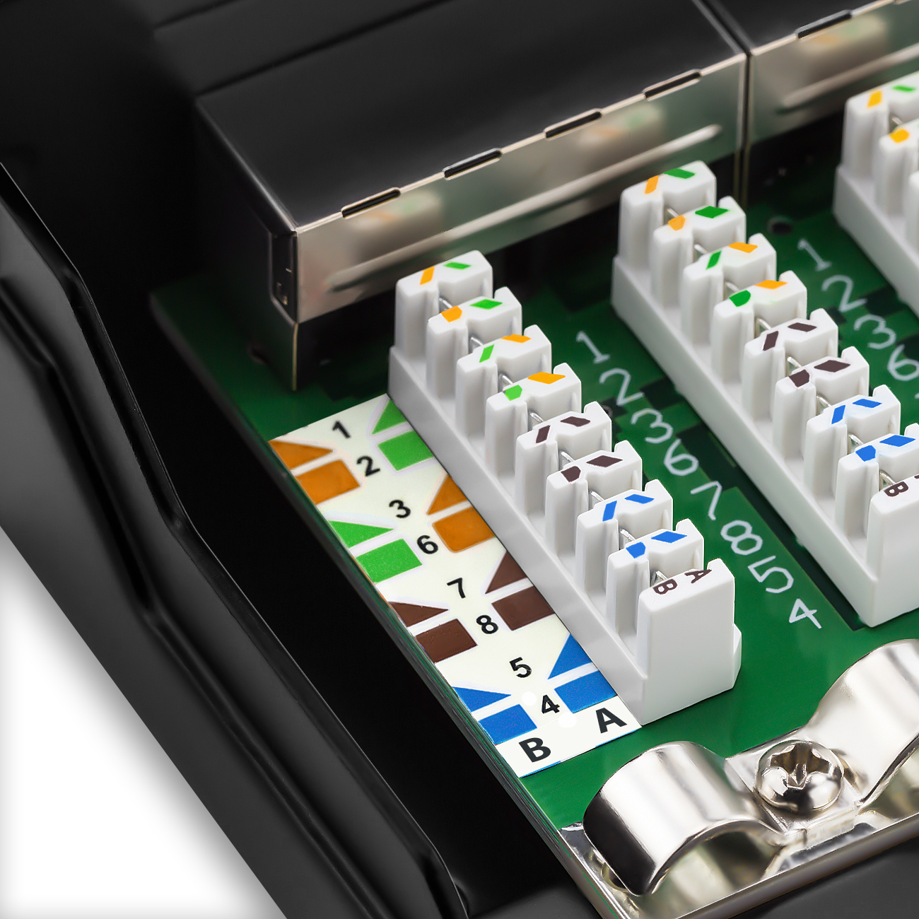 deleyCON CAT 6 Patchpanel Verteilerfeld 12 Port Desktop