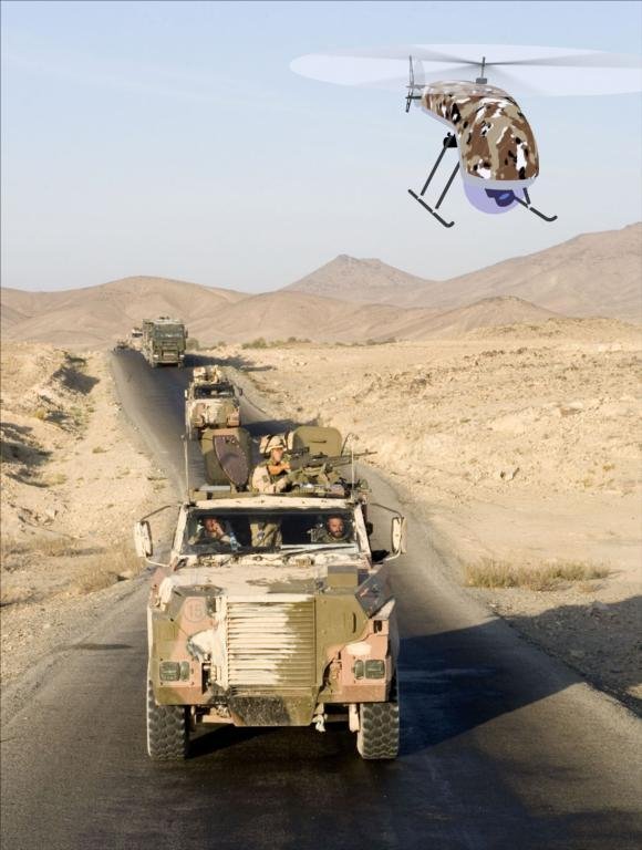 Defence CIED Robot Helicopter Delft Dynamics