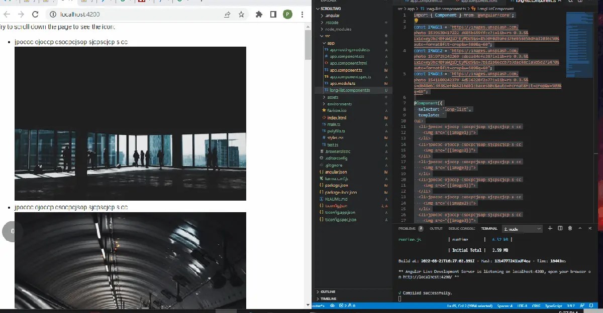 The scrollTo Function in AngularJs Delft Stack
