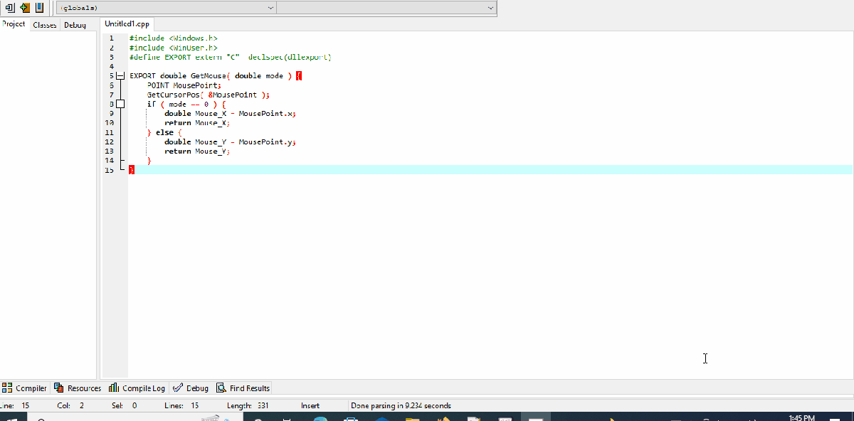 Get Mouse Position in C++ Delft Stack