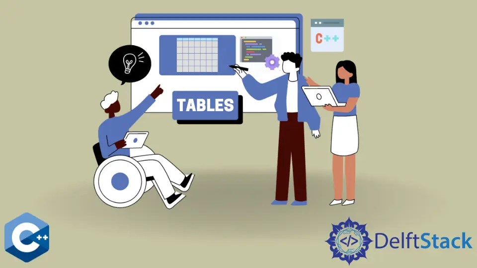 How to Create a Table in C++ Delft Stack