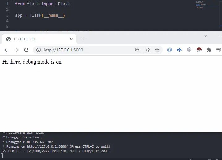 How to Use Flask Debug Mode Delft Stack