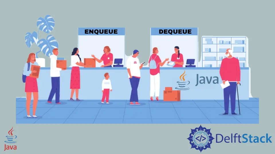 Enqueue y Dequeue en Java Delft Stack