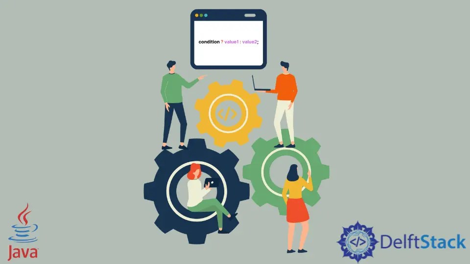 Java の疑問符とコロン Delft スタック