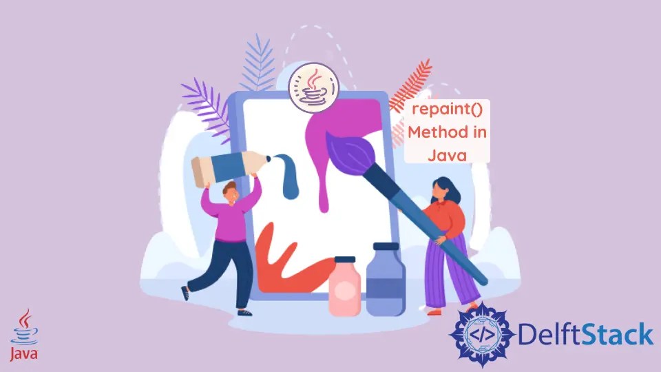 Java の repaint()メソッド Delft スタック