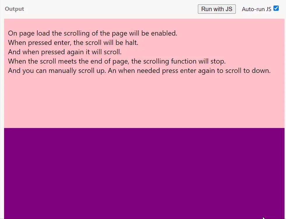 How to Implement Auto Scroll in JavaScript Delft Stack
