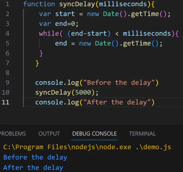How to Wait for 5 Seconds in JavaScript Delft Stack