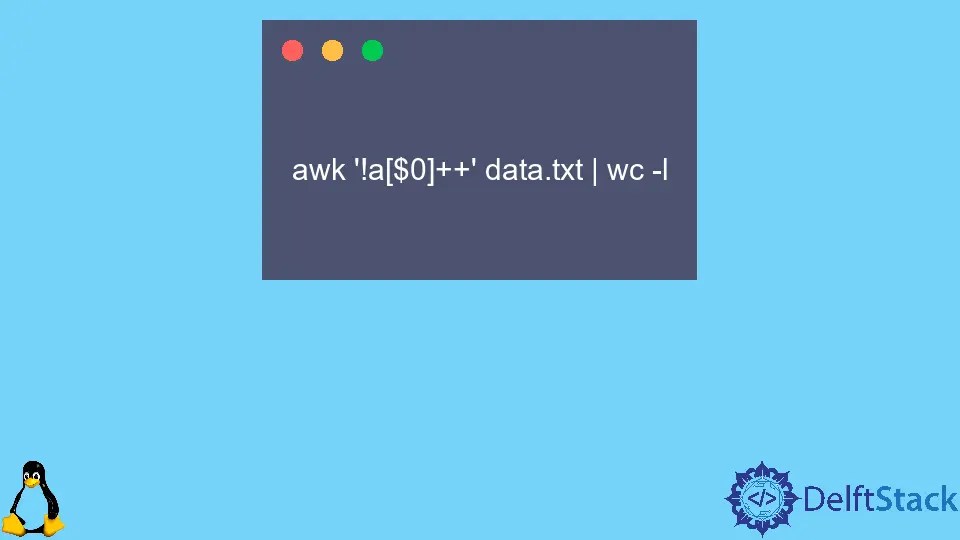 How to Count Unique Lines in a File in Linux Delft Stack