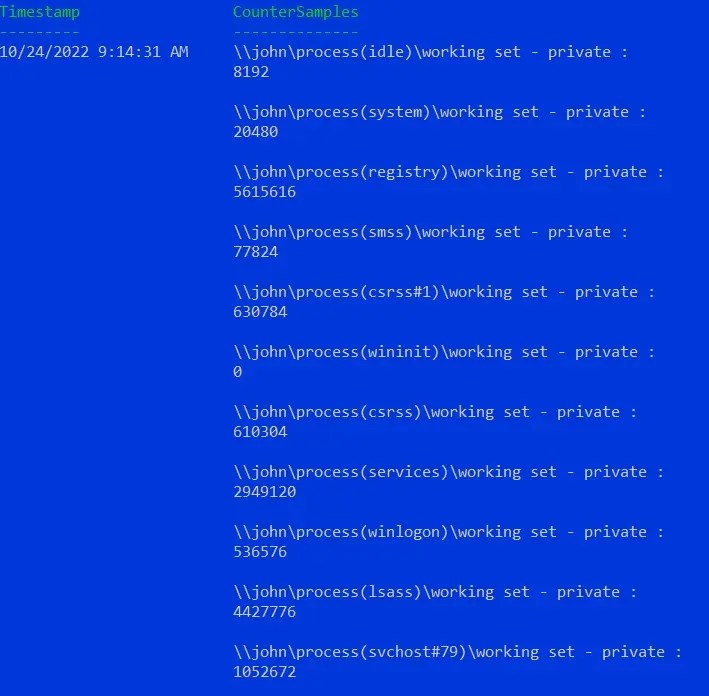 How to Get a List of Processes Similar to the Task Manager in