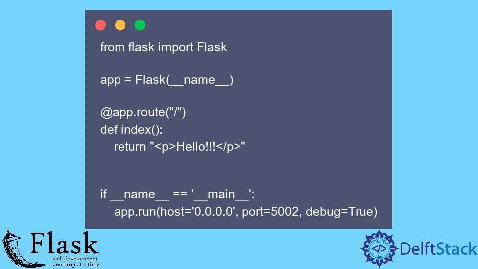 How to Run Host 0.0.0.0 in Python Flask Delft Stack
