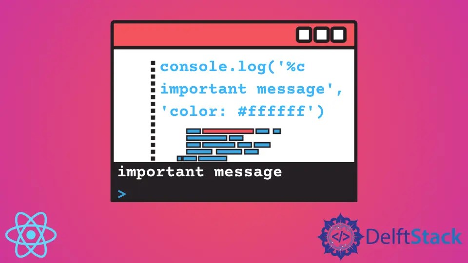console.log() en React Delft Stack
