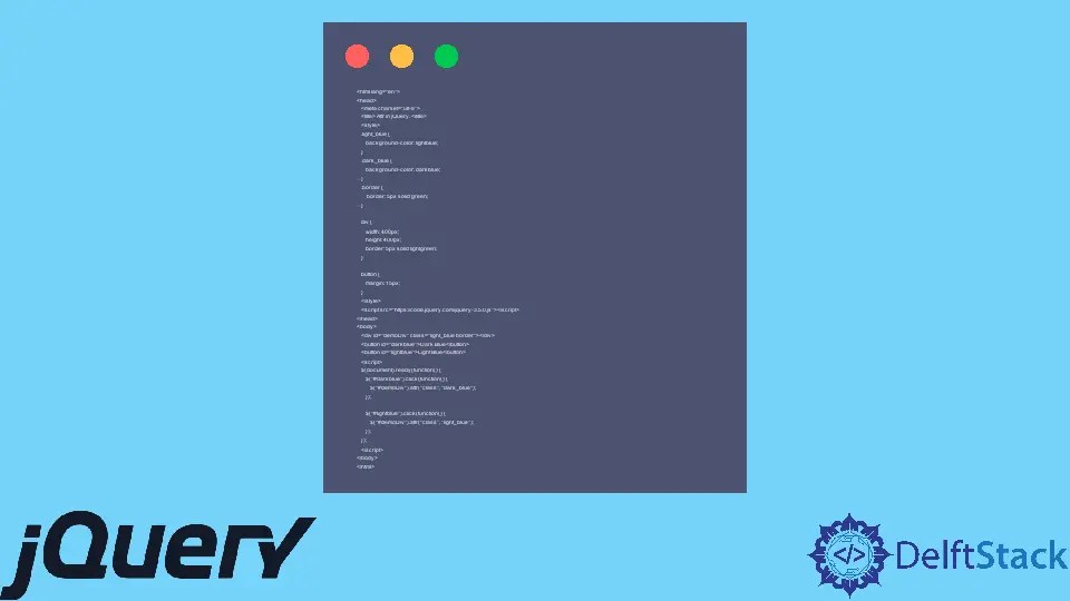 How to Replace Class in jQuery Delft Stack